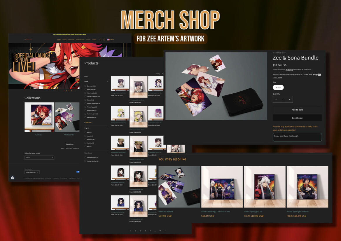 Zeelay Artem's - Merch Shop